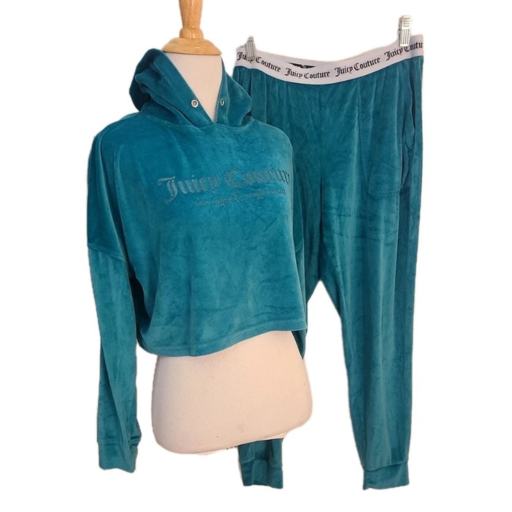 Juicy Couture Teal Velour Tracksuit